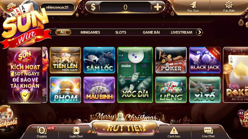 Hướng dẫn tham gia sảnh game bài Sunwin
